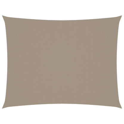 Sonnensegel Oxford-Gewebe Rechteckig 3,5x4,5 m Taupe