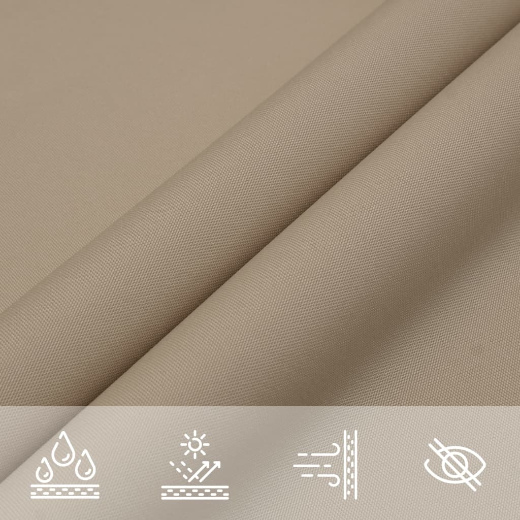Sonnensegel Oxford-Gewebe Rechteckig 3,5x4,5 m Taupe