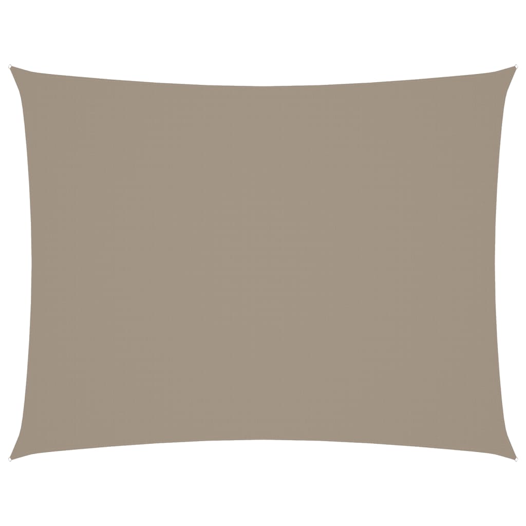 Sonnensegel Oxford-Gewebe Rechteckig 5x6 m Taupe