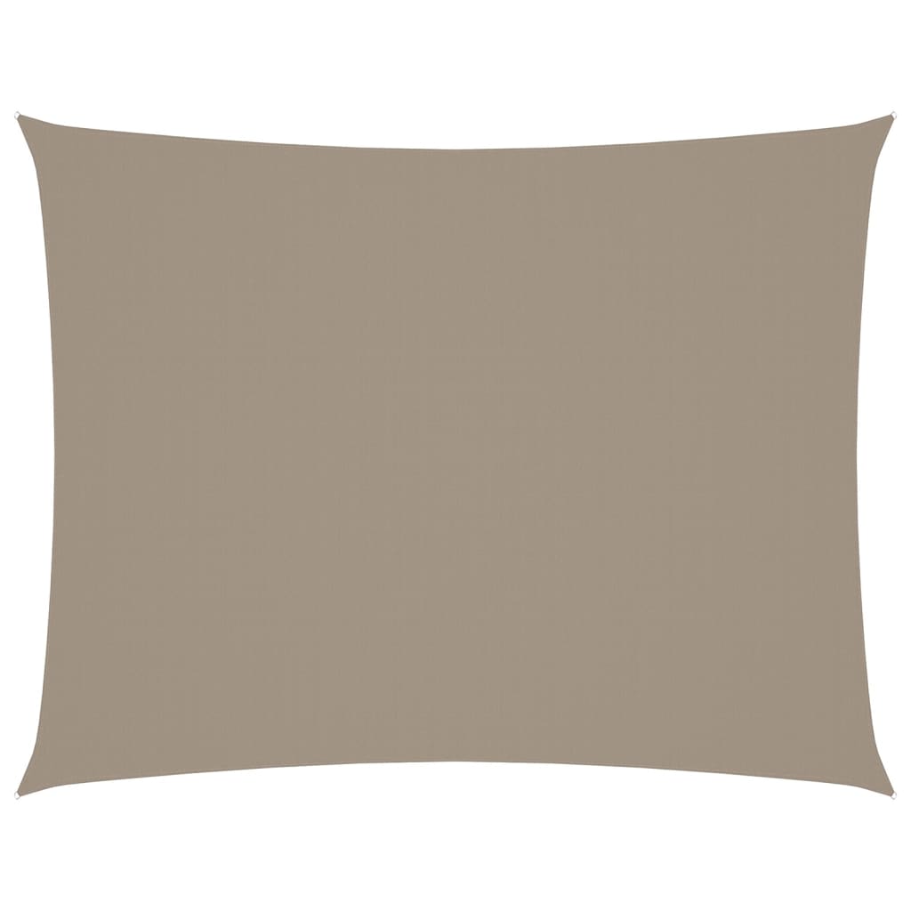 Sonnensegel Oxford-Gewebe Rechteckig 6x7 m Taupe
