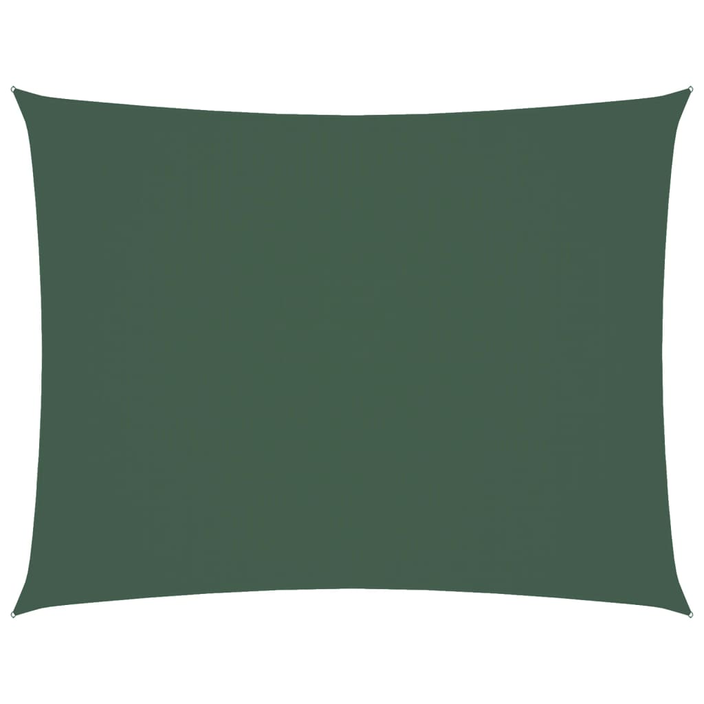 Sonnensegel Oxford-Gewebe Rechteckig 3x4,5 m Dunkelgrün