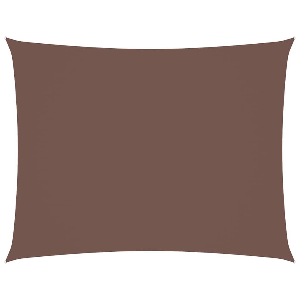 Sonnensegel Oxford-Gewebe Rechteckig 4x6 m Braun