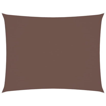 Sonnensegel Oxford-Gewebe Rechteckig 6x7 m Braun