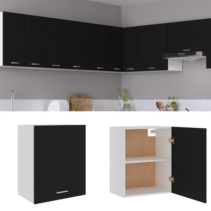 Hängeschrank Lyon Schwarz 50x31x60 cm Holzwerkstoff