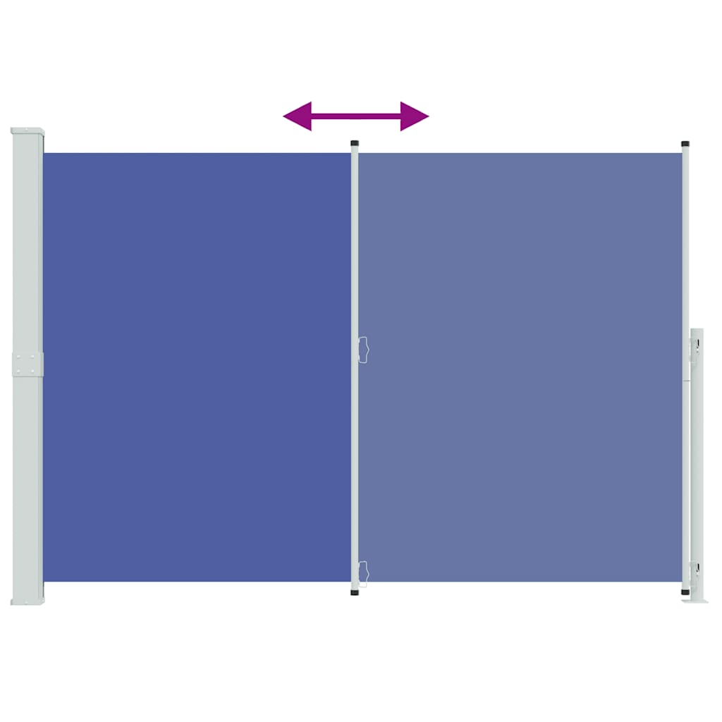Seitenmarkise Ausziehbar 200x300 cm Blau