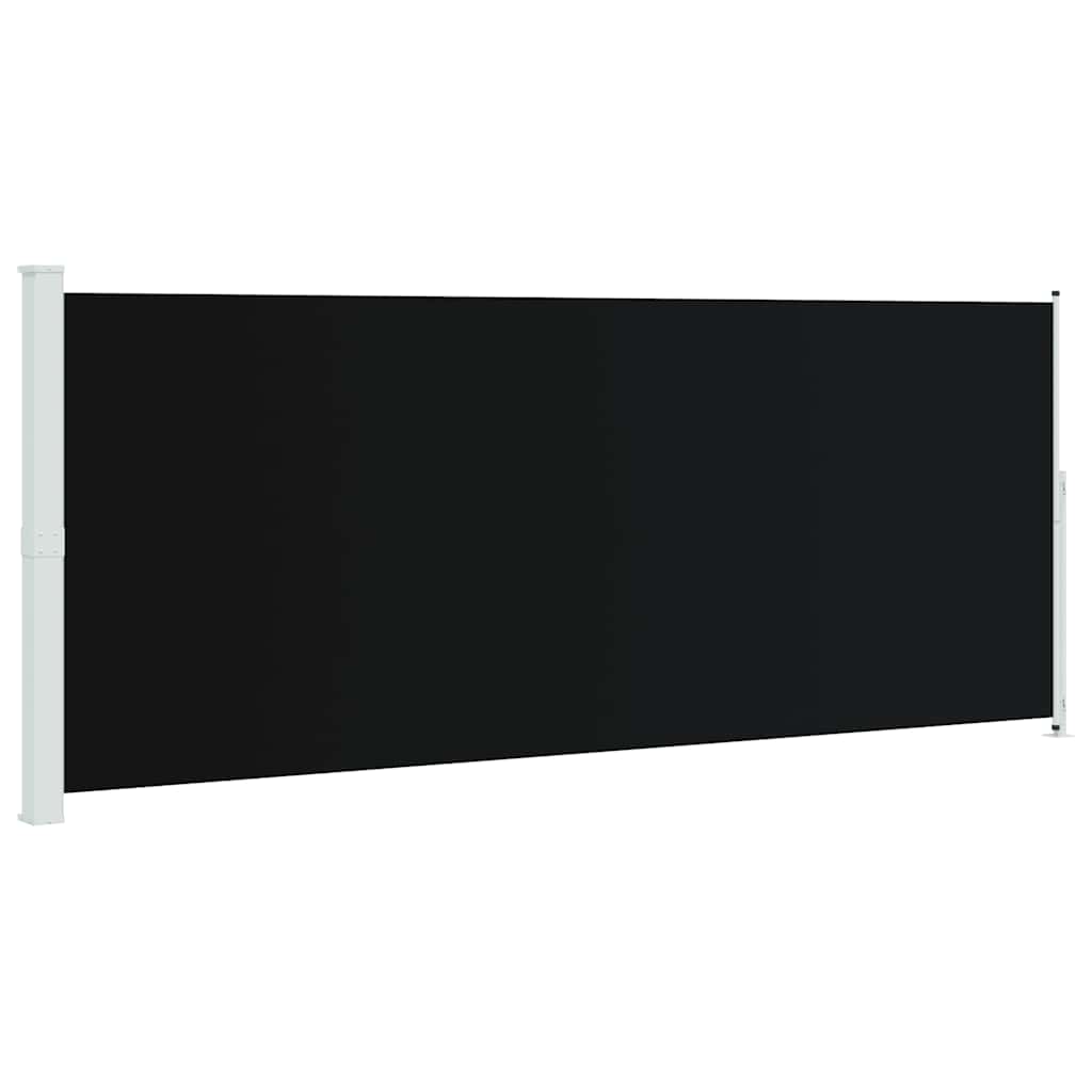 Seitenmarkise Ausziehbar 200x500 cm Schwarz