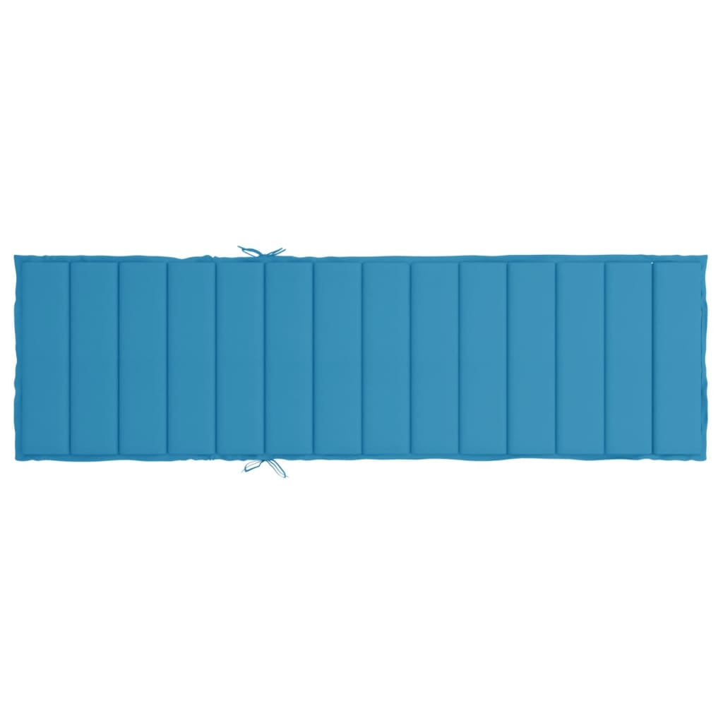 Sonnenliegen-Auflage Blau 200x50x3 cm Oxford-Gewebe