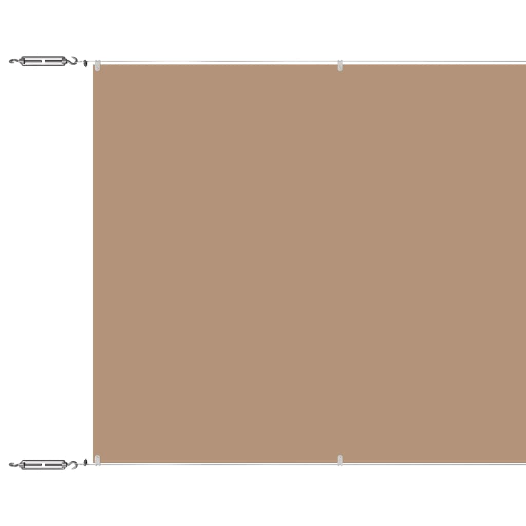Senkrechtmarkise Taupe 60x1000 cm Oxford-Gewebe