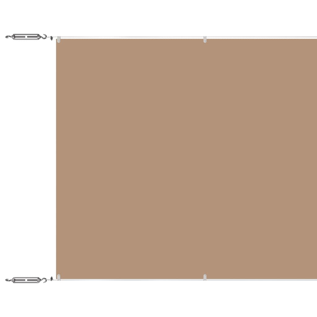 Senkrechtmarkise Taupe 140x800 cm Oxford-Gewebe