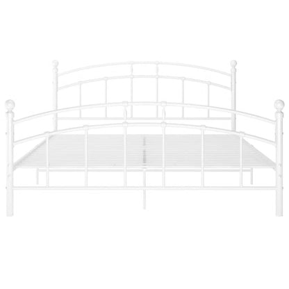 Bettgestell Weiß Metall 140x200 cm