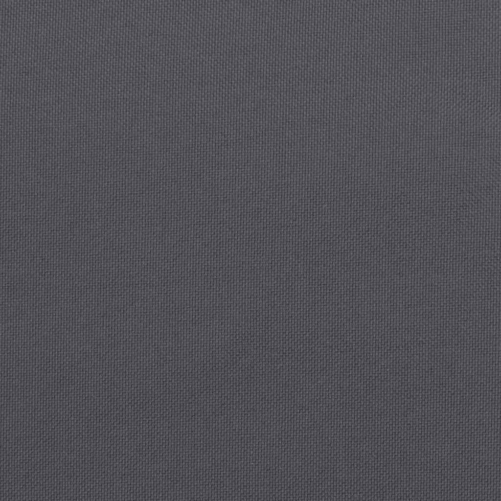 Palettenkissen Anthrazit 120x40x12 cm Stoff