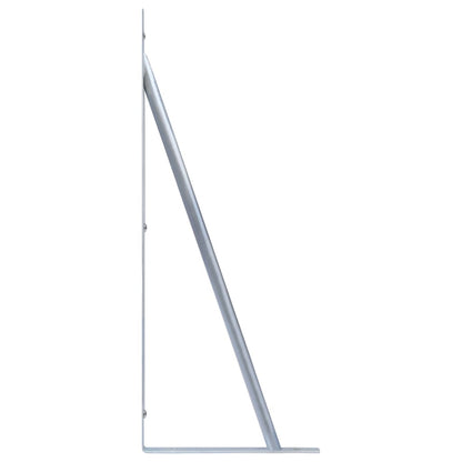 Stützen für Zaunpfosten 2 Stk. Verzinkter Stahl