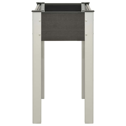 Garten-Hochbeet 75x40x75 cm WPC Grau