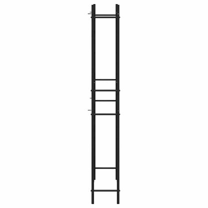 Weinregal für 96 Flaschen Schwarz Eisen