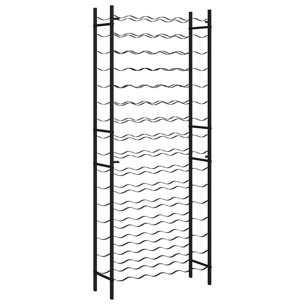 Weinregal für 96 Flaschen Schwarz Eisen
