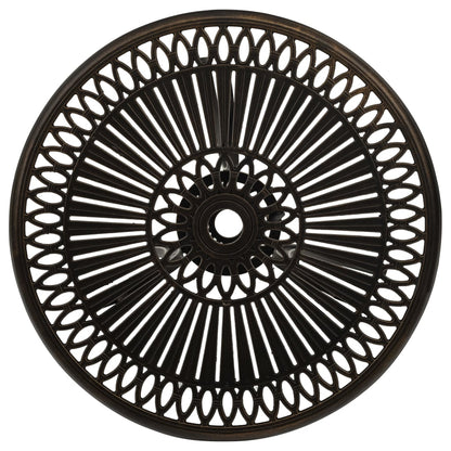 3-tlg. Bistro-Set Aluminiumguss Bronzen