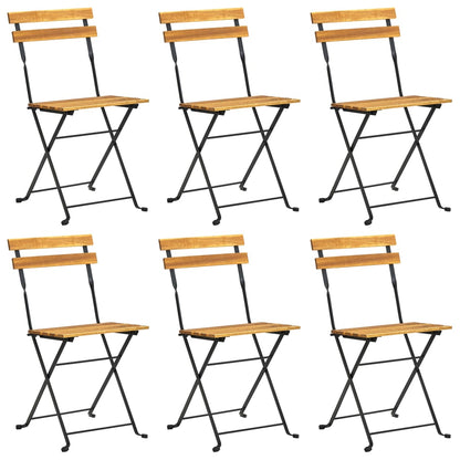 7-tlg. Garten-Essgruppe Klappbar Akazie Massivholz