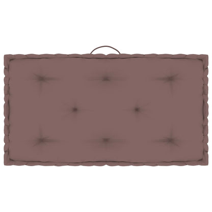 Paletten-Bodenkissen Taupe 73x40x7 cm Baumwolle