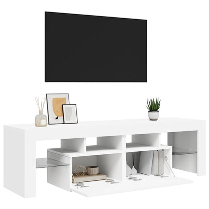 TV-Schrank mit LED-Beleuchtung Weiß 140x36,5x40 cm