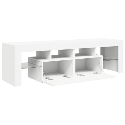 TV-Schrank mit LED-Beleuchtung Weiß 140x36,5x40 cm