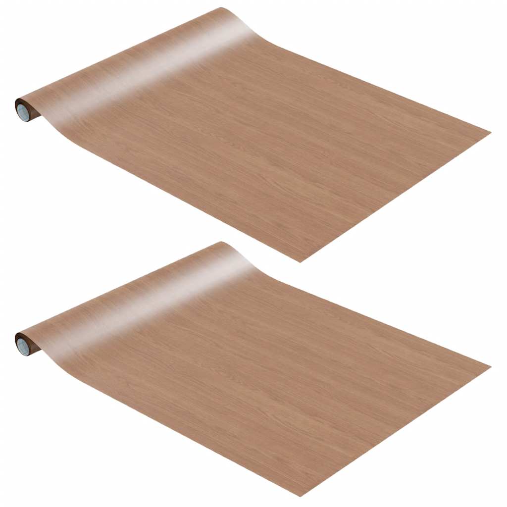 Möbelfolien Selbstklebend 2 Stk. Helle Eiche 500x90 cm PVC