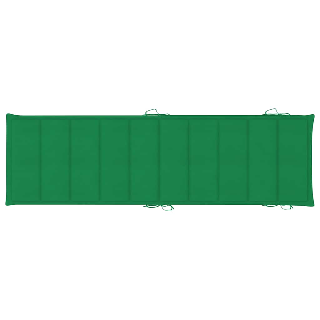 Sonnenliege mit Auflage Akazie Massivholz