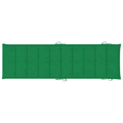 Sonnenliege mit Auflage Akazie Massivholz