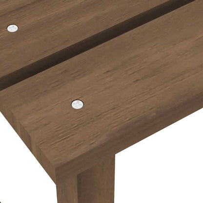 Adirondack-Gartenstuhl mit Tisch Massivholz Tanne Braun