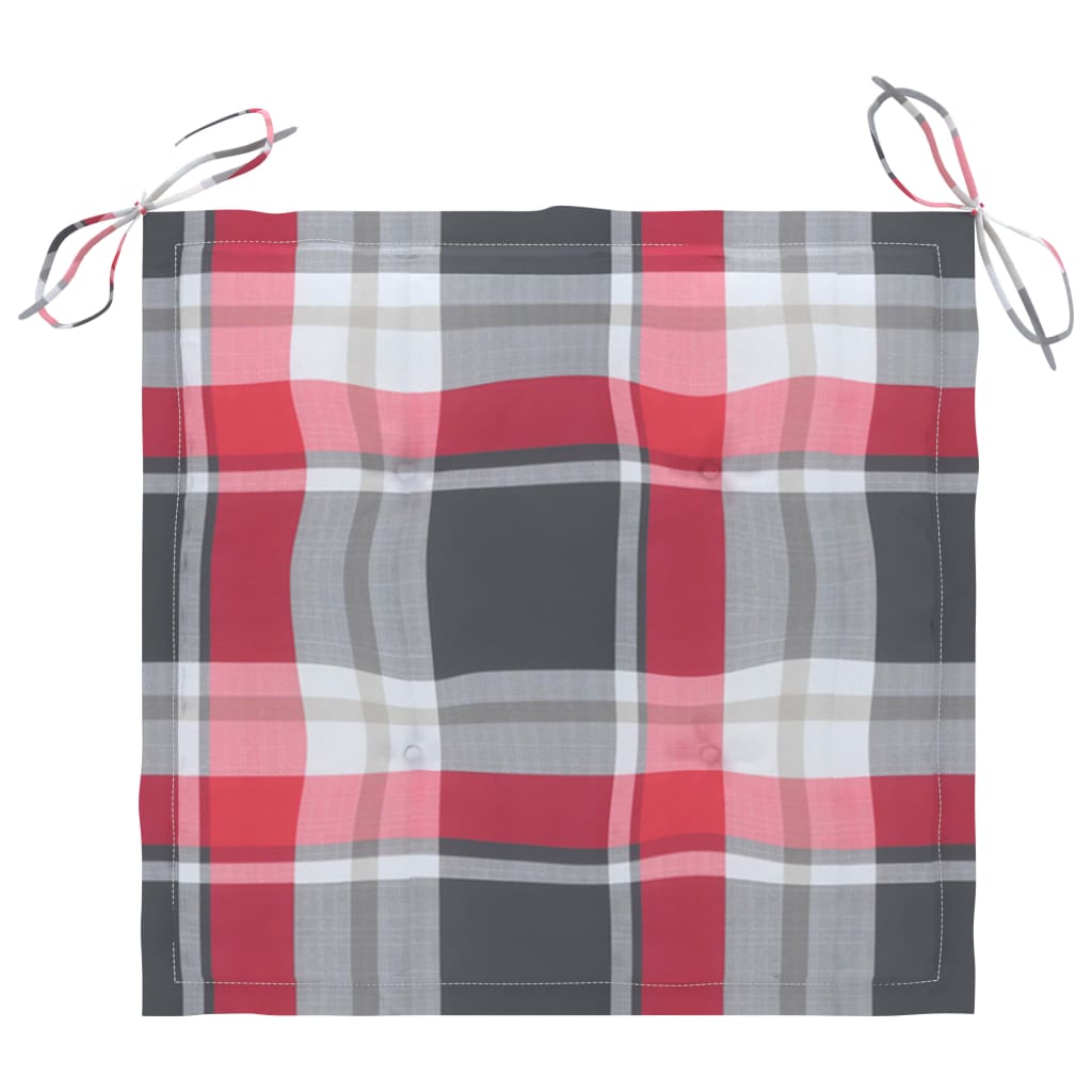 Gartenstühle 2 Stk. mit Kissen Massivholz Teak