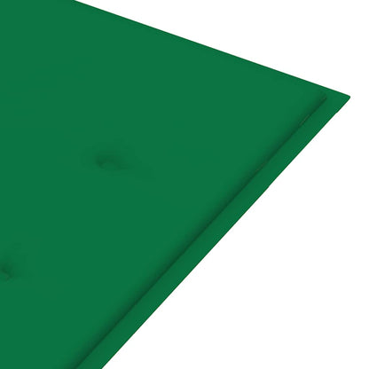 Gartenbank mit Auflage 120 cm Massivholz Akazie