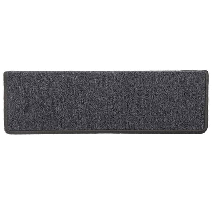 Stufenmatten 15 Stk. 65x21x4 cm Dunkelgrau Rechteckiger Rand