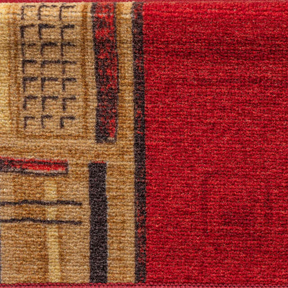 Treppenmatten Selbstklebend 15 Stk. 65x21x4 cm Rot