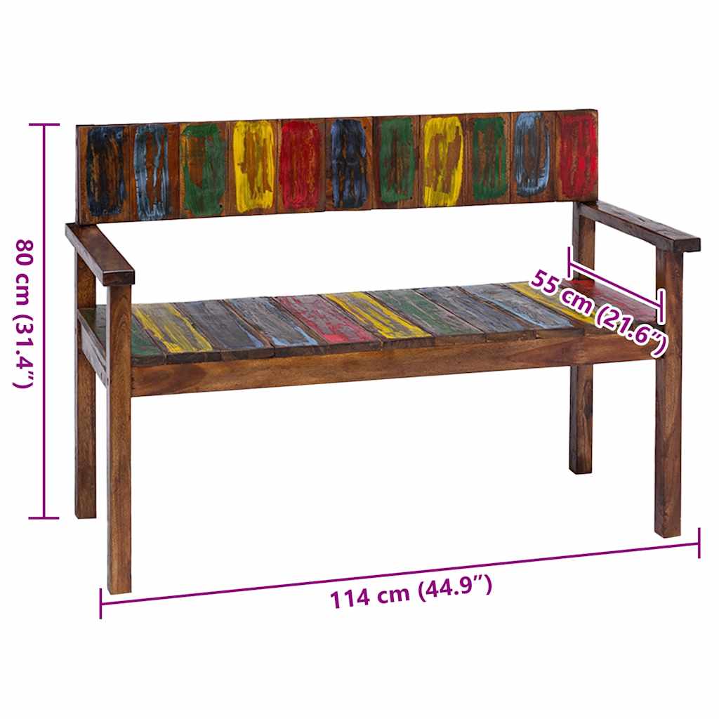 Esszimmerstühle 4 Stk. Altholz Massiv