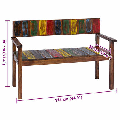 Esszimmerstühle 4 Stk. Altholz Massiv