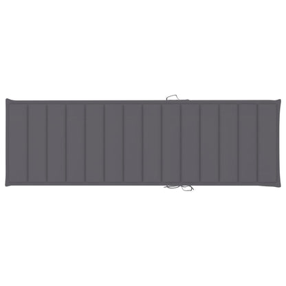 Garten-Sonnenliege mit Tisch und Auflage Kiefer Imprägniert