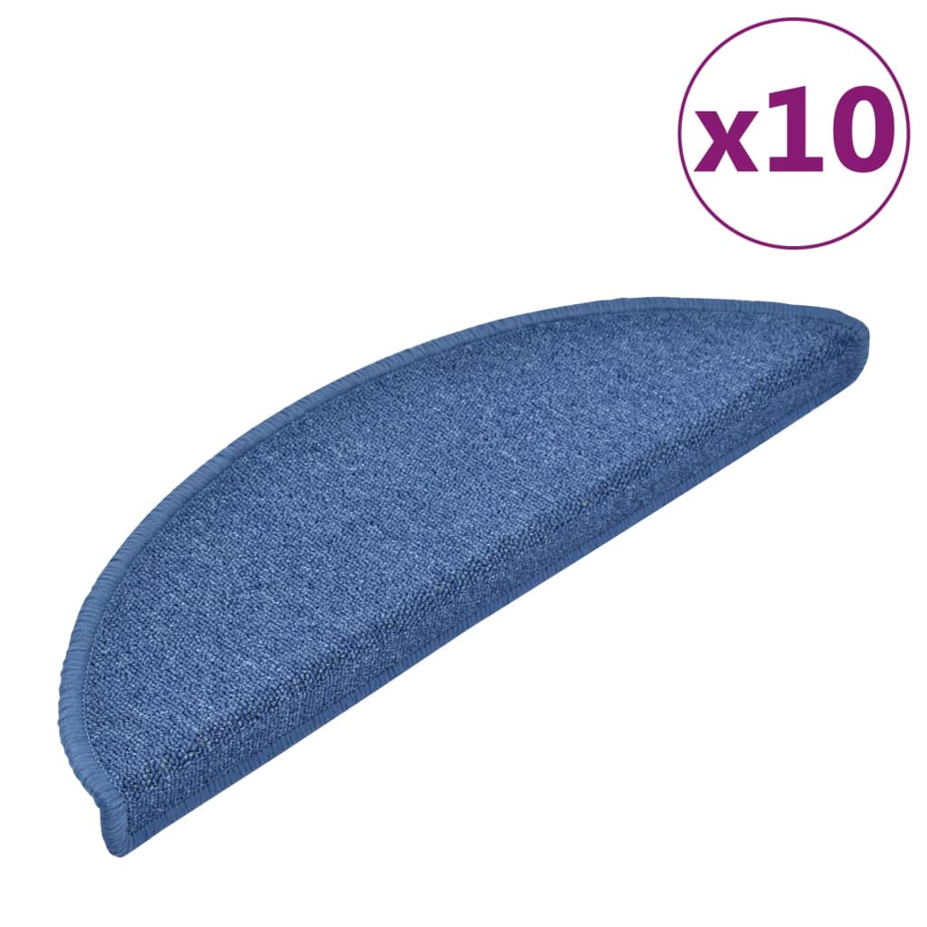 Stufenmatten 10 Stk. 56x17x3 cm Blau Halbrund