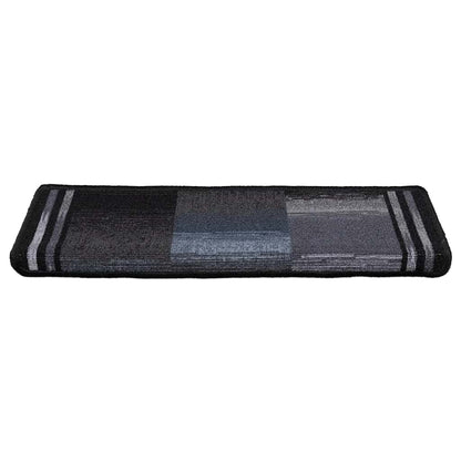 Stufenmatten Selbstklebend 10 Stk 65x21x4 cm Schwarz Grau