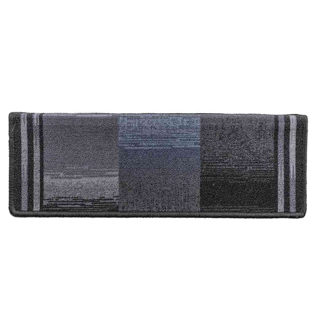 Stufenmatten Selbstklebend 10 Stk 65x21x4 cm Schwarz Grau