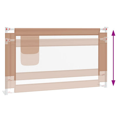 Kleinkind-Bettschutzgitter Taupe 140x25 cm Stoff