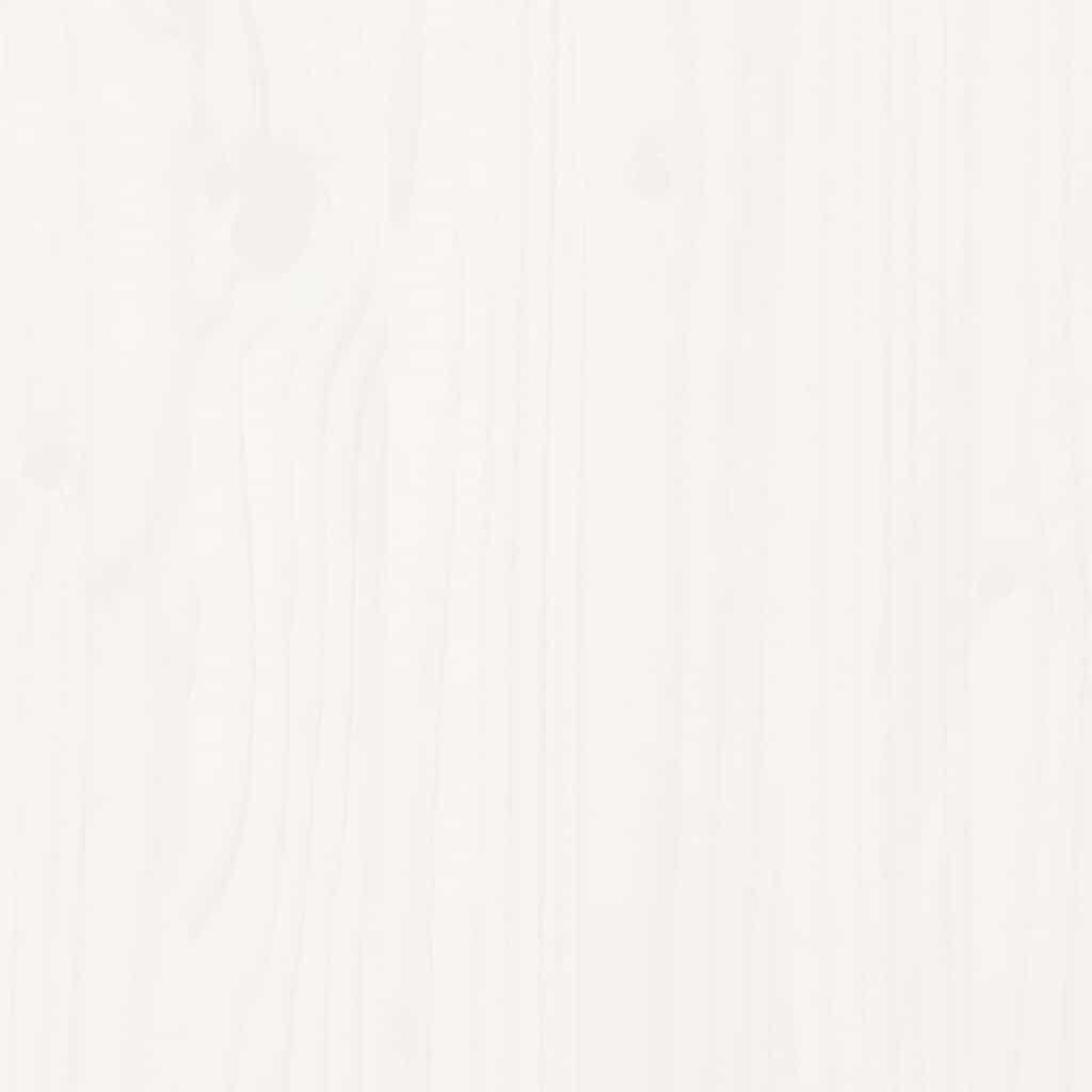 Garten-Mittelsofas 2 Stk. Weiß Kiefer Massivholz