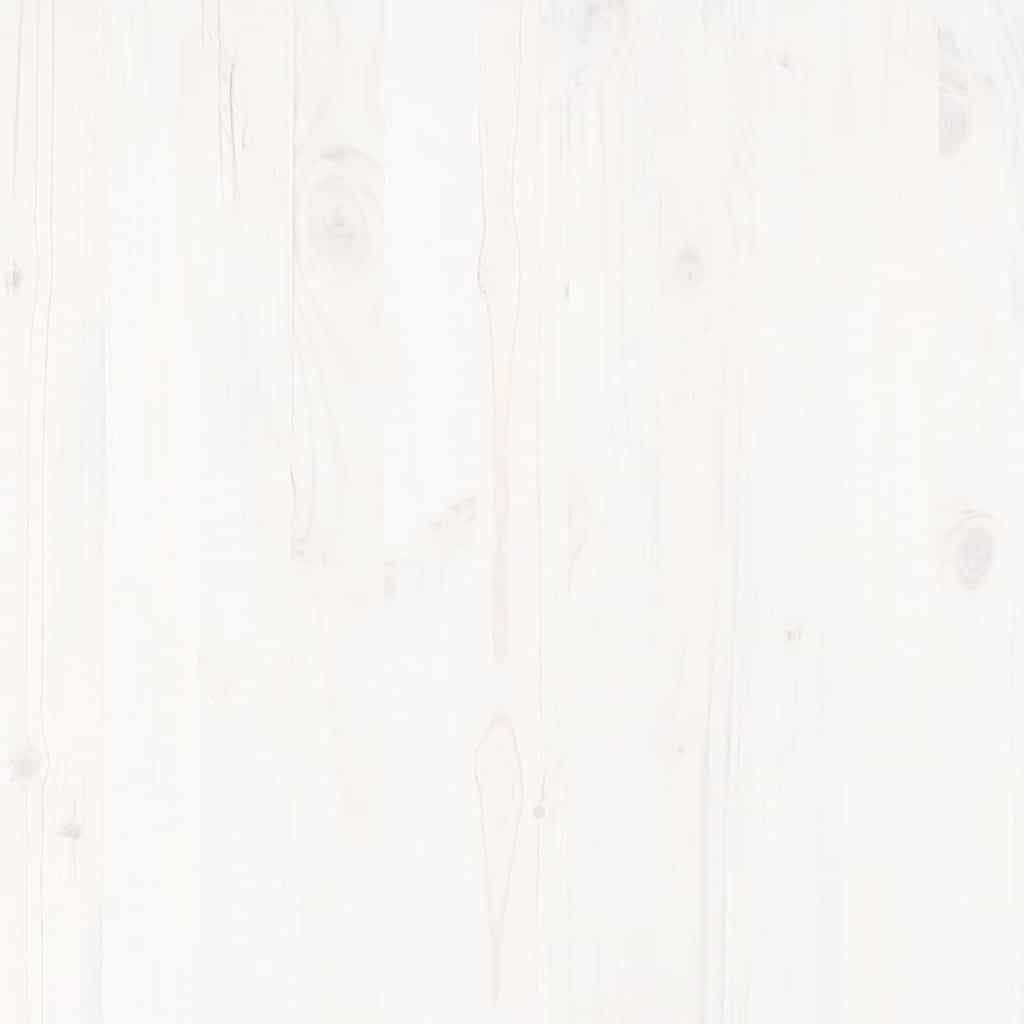 2-tlg. Garten-Lounge-Set Weiß Kiefer Massivholz