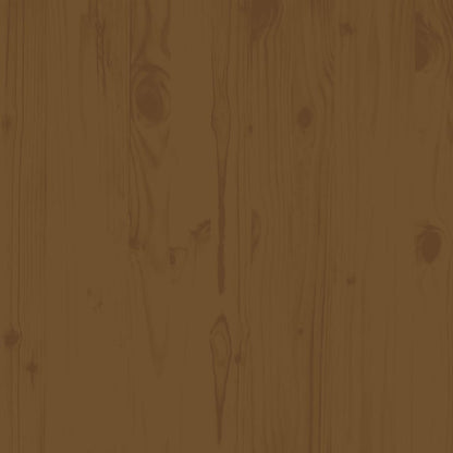 Garten-Mittelsofa mit Creme Kissen Massivholz Kiefer