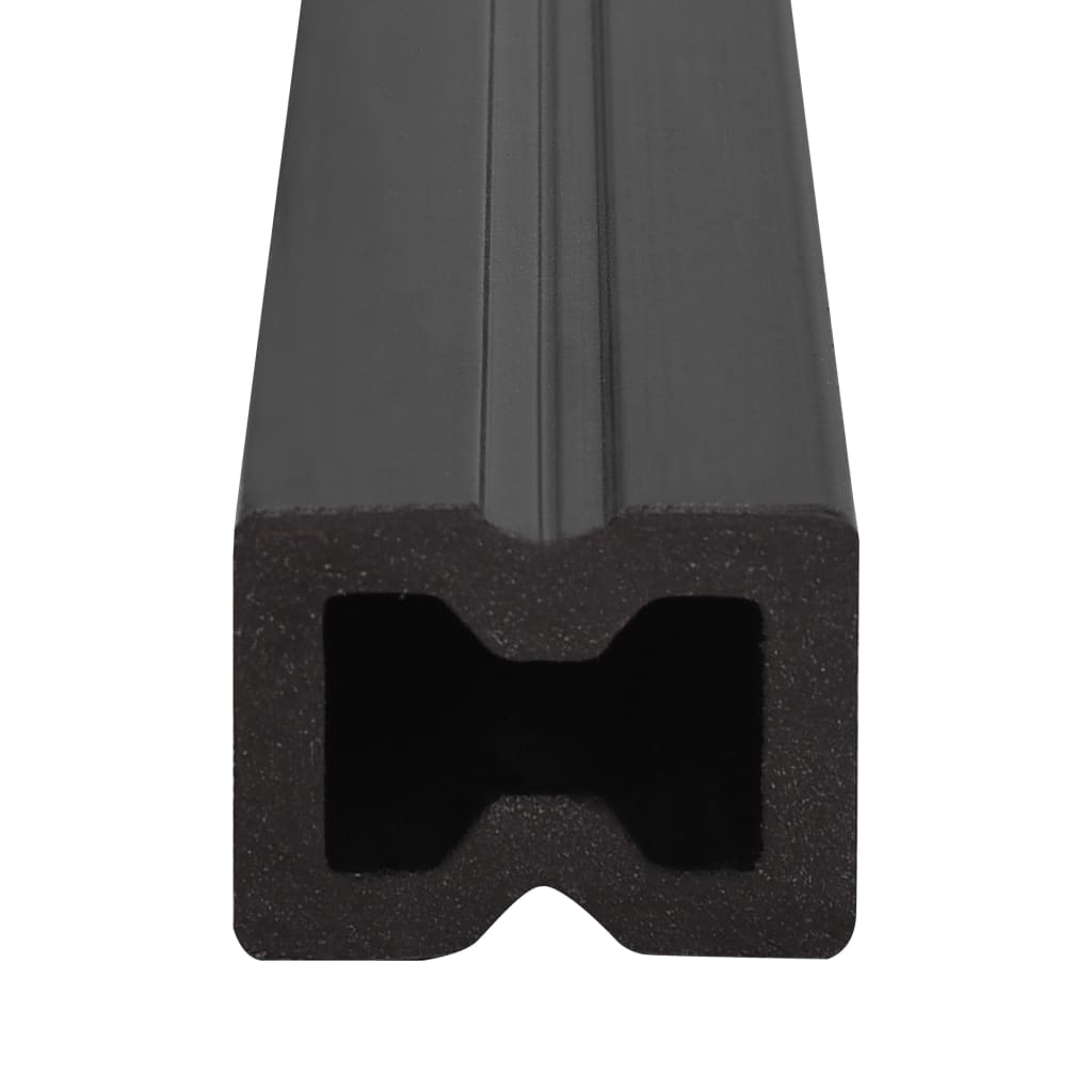 WPC Terrassendielen mit Zubehör Braun und Grau 40 m² 2,2 m