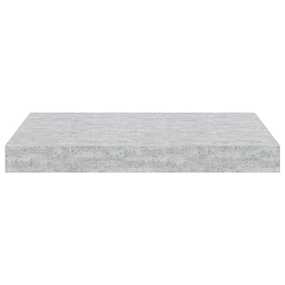 Schweberegale 4 Stk. Betongrau 40x23x3,8 cm MDF
