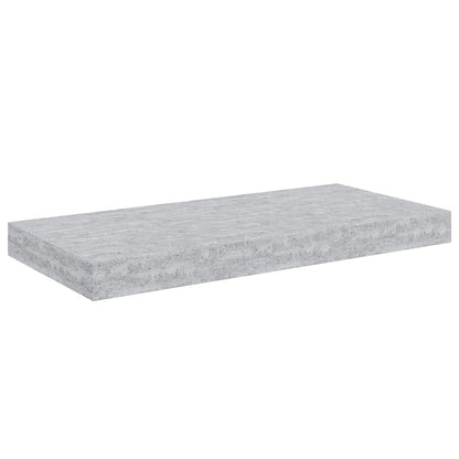 Schweberegale 2 Stk. Betongrau 50x23x3,8 cm MDF
