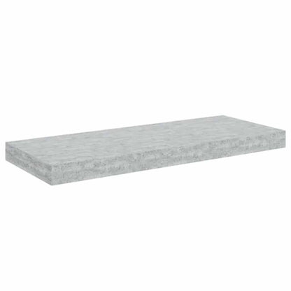 Schweberegale 4 Stk. Betongrau 60x23,5x3,8 cm MDF