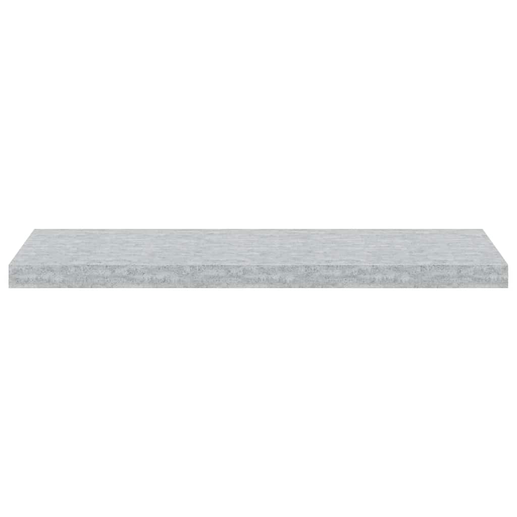 Schweberegale 4 Stk. Betongrau 80x23,5x3,8 cm MDF