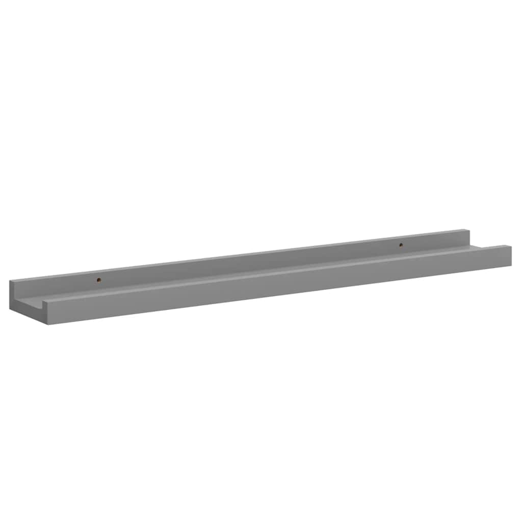 Wandregale 4 Stk. Grau 60x9x3 cm