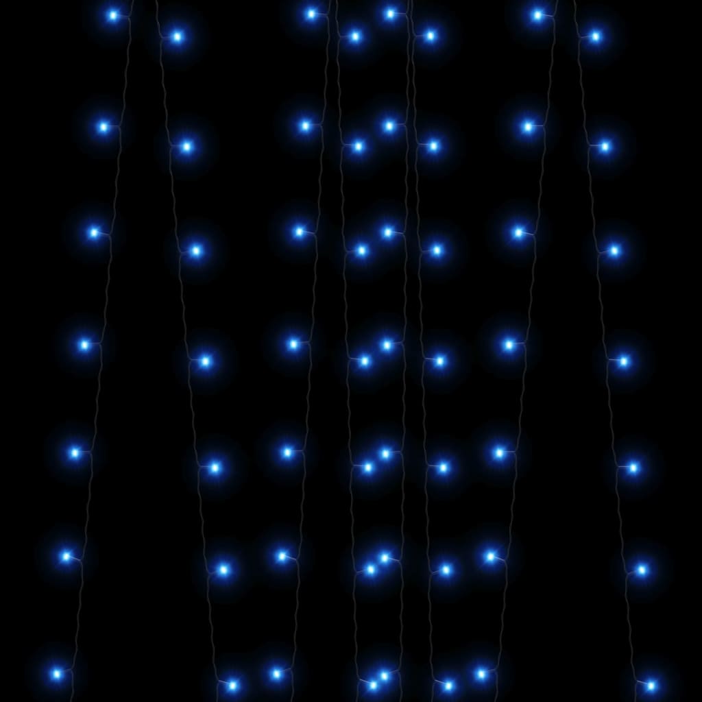 Solar-Lichterkette 2 Stk. 2x200 LED Blau Innen Außen