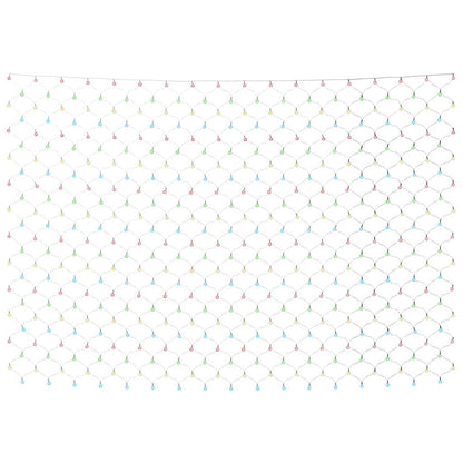 Weihnachts-Lichternetz Mehrfarbig 3x3 m 306 LEDs Indoor Outdoor